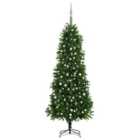 Berkfield Artificial Christmas Tree with LEDs&Ball Set 240 cm Green
