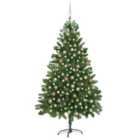 Berkfield Artificial Christmas Tree with LEDs&Ball Set 210 cm Green