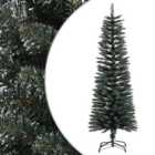 Berkfield Artificial Slim Christmas Tree with Stand Green 120 cm PVC