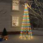 Berkfield Christmas Cone Tree Colourful 310 LEDs 100x300 cm