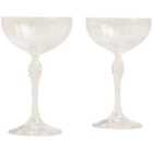 M&S Collection Set of 2 Decorative Champagne Saucers 2 per pack