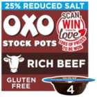 Oxo Stock Pots Reduced Salt Beef 4 x 20g