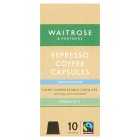 Waitrose Espresso Coffee Capsules 10s Decaffeinated, 50g