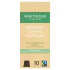 Waitrose Espresso Coffee Capsules 10s, 50g