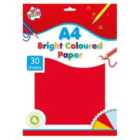 30 Sheets A4 Bright Coloured Paper 30 per pack