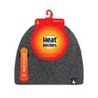 Heat Holder Mens 1 Pk Flat Knit Hat - Charcoal