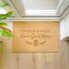 Personalised Rectangle Home Sweet Home Doormat