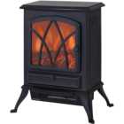 HOMCOM Ava Electric Flame Log Burner Fireplace Heater