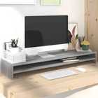 vidaXL Monitor Stand Grey Sonoma 100X24X13cm Engineered Wood