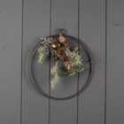 Christmas Wire Wreath with Foliage