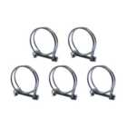 Pisces Double wire clips for 50mm Pond hose (5 pack)