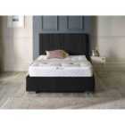 DS Living Lilly Luxury Velvet Upholstered Bed Frame Super King 6ft Noir