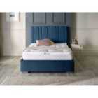DS Living Lilly Luxury Velvet Upholstered Bed Frame Super King 6ft Royal Blue