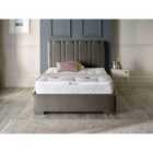 DS Living Lilly Luxury Velvet Upholstered Bed Frame Super King 6ft Charcoal Grey