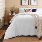 Simply Brushed Cotton White Duvet Cover & Pillowcase Set
