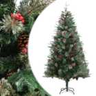 Berkfield Christmas Tree with Pine Cones Green 195 cm PVC&PE