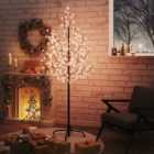 Berkfield Cherry Blossom LED Tree Warm White 200 LEDs 180 cm