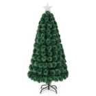 Costway 6FT Artificial Fiber Optics Christmas Tree Xmas Decoration Tree w/ 230 LED Lights