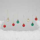 Morrisons Mini Hanging Christmas Decorations 36 per pack