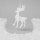 Morrisons Hanging White Deer Christmas Decoration