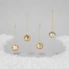 Morrisons Hanging Gold Bell Christmas Decorations 9 per pack