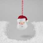 Morrisons Hanging Felt Santa Face Christmas Decoration