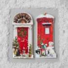 Morrisons Tall Slim Post Box And Door Christmas Cards 16 per pack