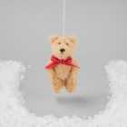 Morrisons Hanging Brown Teddy Bear Christmas Decoration