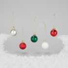 Morrisons Gold And Red Mix Shatterproof Christmas Baubles 30 per pack