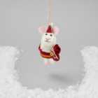 Morrisons Hanging Santa Mouse Christmas Decoration