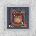 Morrisons Fireplace Christmas Cards 5 per pack