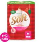 Morrisons Christmas Toilet Tissue Double Rolls 6 per pack