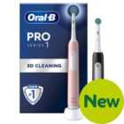 Oral B Pro 1 Cross Action Electric Toothbrush Twin Pack