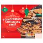 Morrisons Christmas Decorate Your Own Gingerbread Tree 4 per pack