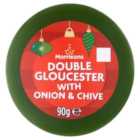 Morrisons Double Gloucester Chive & Onion 90g