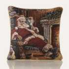 Santa Claus 18" Tapestry Christmas Cushion