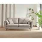 Furniture Box Ida 3 Seater Cream Fabric Sofa