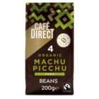Cafedirect Fairtrade Organic Machu Picchu Peru Coffee Beans 200g