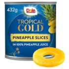Dole Pineapple slices in juice cans 432g