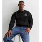 Black Universal Systems Front and Back Logo Sweatshirt