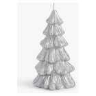 Christmas Tree Candle Silver, each