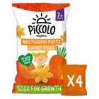 Piccolo Organic Carrot Star Puffs, 4x15g