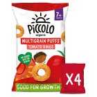 Piccolo Organic Puffs Tomato Rings, 4x15g