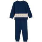 M&S 2 Piece Peter Rabbit FairIsle Outfit, 0-3 Years, Navy Mix