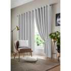 Wold Eyelet Ring Top Curtains White 228cm x 183cm