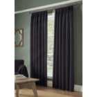 Essential Pencil Pleat Taped Top Curtains Charcoal 117cm x 183cm