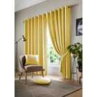 Wold Eyelet Ring Top Curtains Ochre 167cm x 183cm