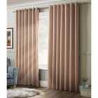 Essential Eyelet Ring Top Curtains Pink 228cm x 183cm