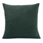 Plain Velvet Chenille Cushion - Green