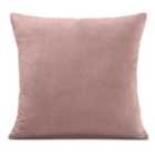 Plain Velvet Chenille Cushion - Blush
